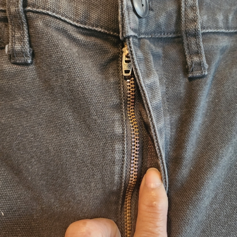 MADEWELL EMMETT WIDE-LEG CROPPED WOMENS JEANS IN BLACK SZ 26 - Picture 13 of 15